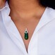 Ciondolo in argento con Avventurina Verde (MONOSONO COLLECTION)