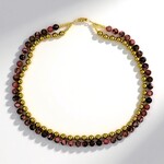 Collana in argento con Rodonite (Riya)