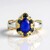 Anello in argento con Spinello Cobalto (Gems en Vogue)