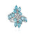 Anello in argento con Apatite Blu