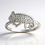 Anello in argento con Zircone