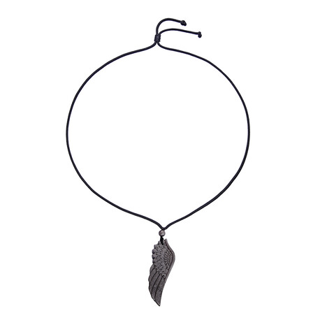 Collar con Obsidiana plateada