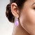 Pendientes en plata con Cuarzo lila