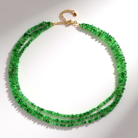 Collana in argento con Tsavorite della Tanzania