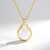 Collana in argento con Pietra di Luna Arcobaleno (KM by Juwelo)