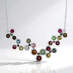 Collar en plata con Turmalina