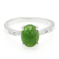 Zilveren ring met een keizerlijk chrysopraas