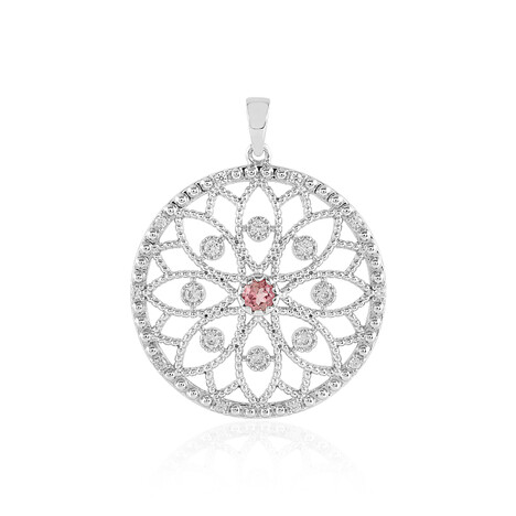 Ciondolo in argento con Tormalina Rosa Nigeriana