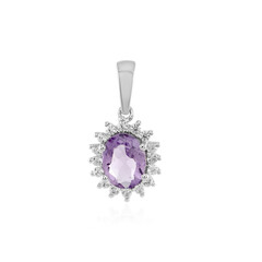 Ciondolo in argento con Ametista Rose de France