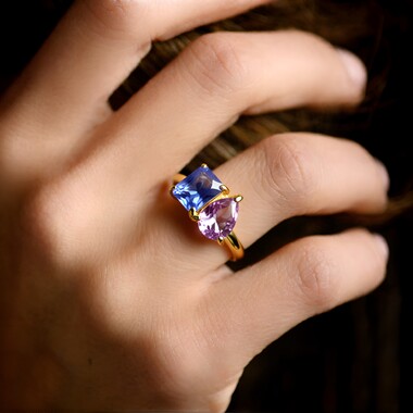 Anello in argento con Ametista