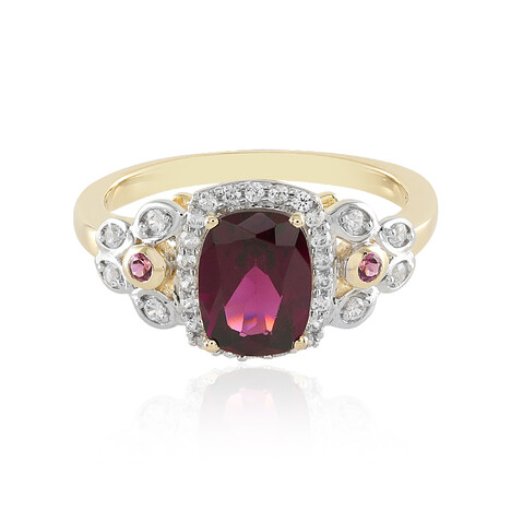 Magenta-Granat-Goldring