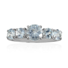 Anello in argento con Acquamarina