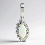 Ciondolo in argento con Opale Australiano