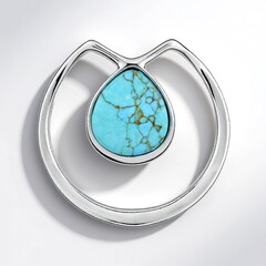Ciondolo in argento con Turchese (dagen)
