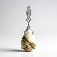 Magnesite Silver Pendant