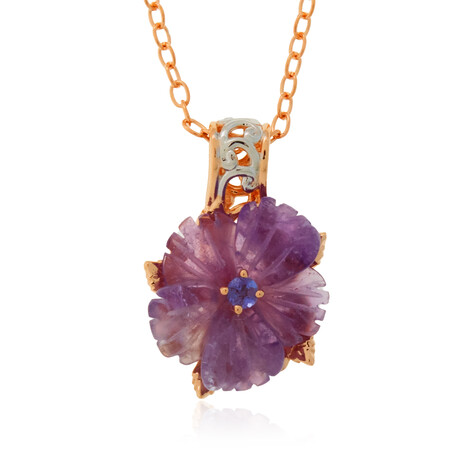 Amethyst-Silberhalskette (Gems en Vogue)