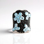 Anello in argento con Topazio Blu Cielo