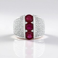 Anello in argento con Rubino del Madagascar (de Melo Essence)