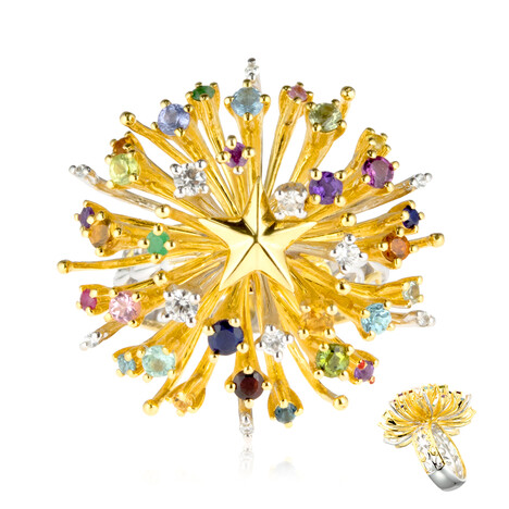 Edelstein-Silberring (Gems en Vogue)