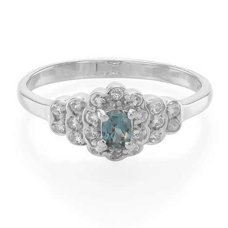 Madagaskar-Farbwechsel-Granat-Silberring