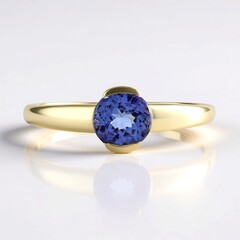 Anello in oro con Tanzanite AAA