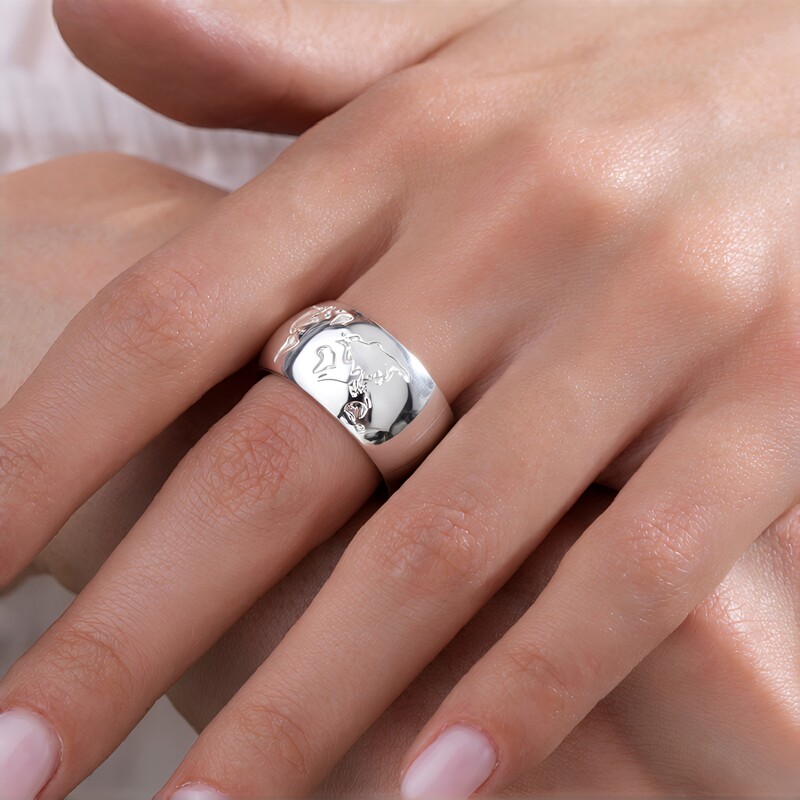 SI Brillant-Silberring