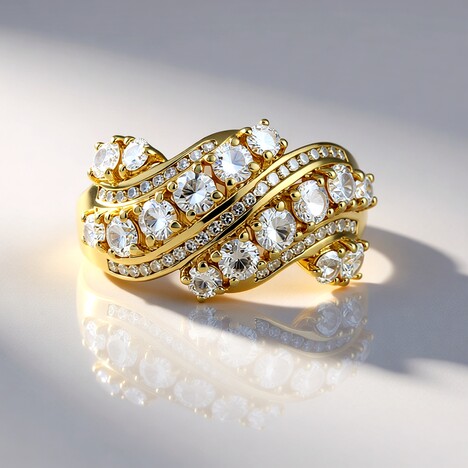 Anello in oro con Diamante I2 (I) (de Melo Gold)