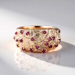 Anello in argento con Rodolite (SAELOCANA)