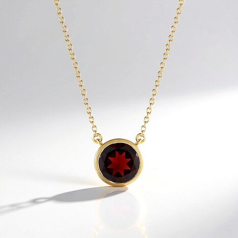 Collana in argento con Granato Mozambico (de Melo Essence)