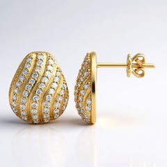Orecchini in oro con Diamante SI1 (G) (Annette)