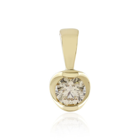 Ciondolo in oro con Diamante Cioccolato VS1