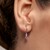 Pendientes en oro con Zafiro rosado (CIRARI)