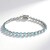 Bracciale in argento con Topazio Blu Cielo