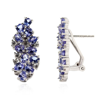 Orecchini in argento con Tanzanite (Dallas Prince Designs)
