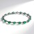 Bracciale in argento con Smeraldo Zambia
