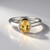 Anello in argento con Berillo Giallo
