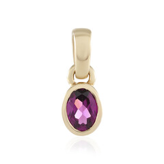 Colgante en oro con Granate Magenta
