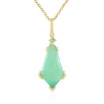 Collar en plata con Crisoprasa (KM by Juwelo)