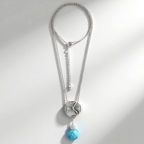 Collana in argento con Turchese (dagen)