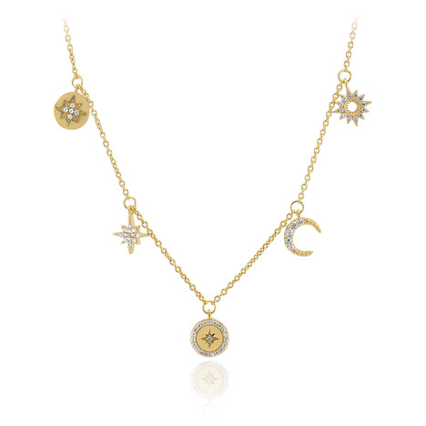 Zirkon-Silbercollier