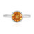Anillo en plata con Cuarzo naranja