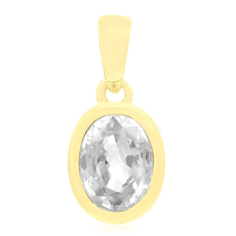 Zilveren hanger met een zirkoon