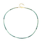 Zilveren halsketting met Grandidierieten