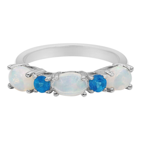 Anillo en plata con Ópalo blanco