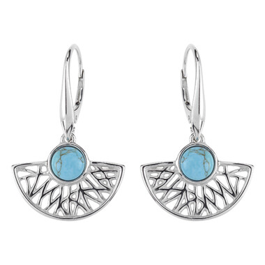 Pendientes en plata con Turquesa (dagen)