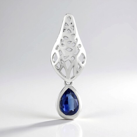 Ciondolo in argento con Cianite del Nepal