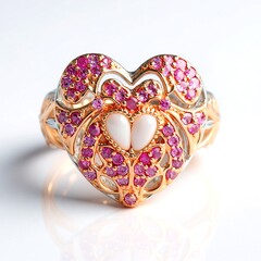 Anello in argento con Opale Bianco (Gems en Vogue)