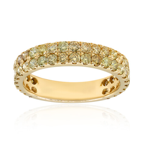 14K SI2 Fancy Diamond Gold Ring (CIRARI)