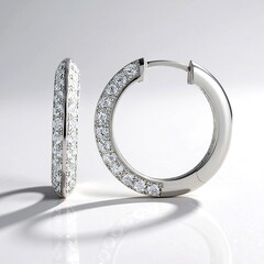 Orecchini in argento con Topazio Bianco (Adela Silber)