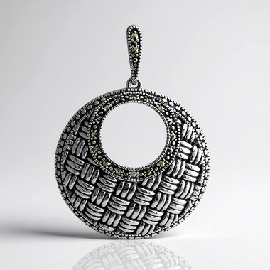 Colgante en plata con Marcasita (Annette classic)